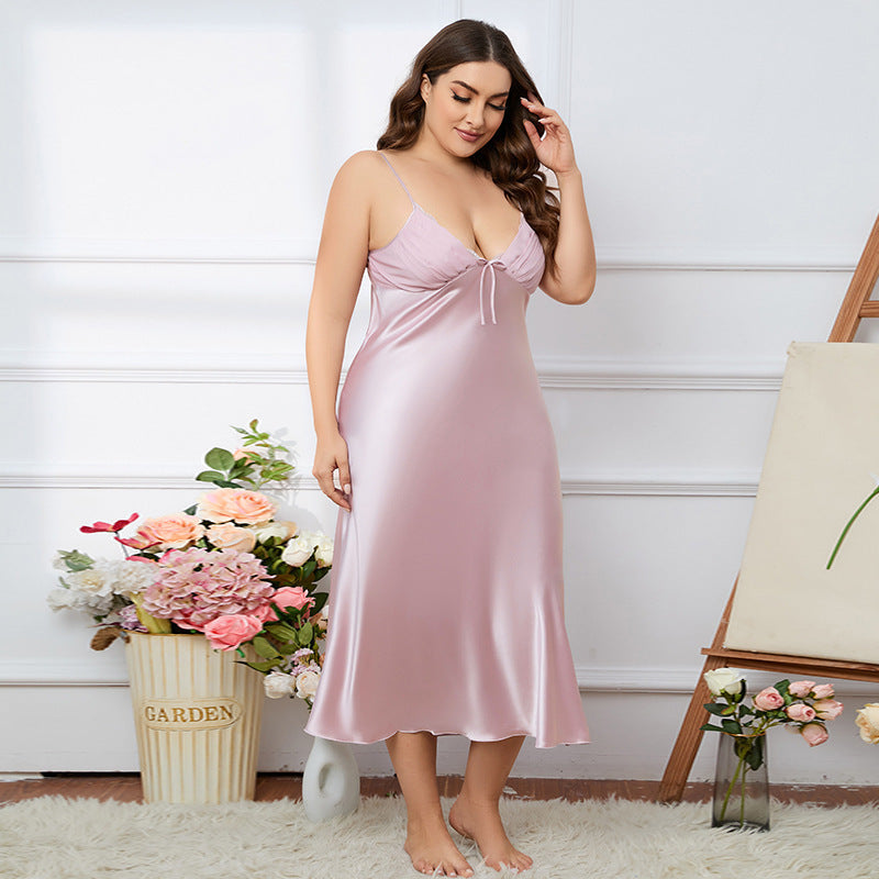 Plus Size Elegant Long Nightdress