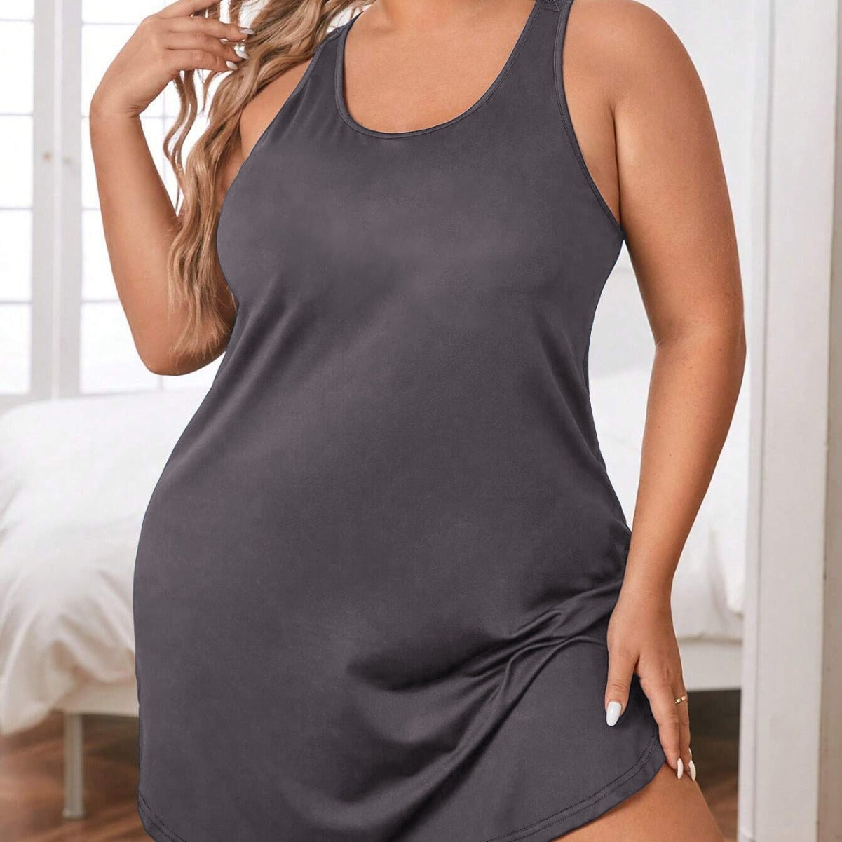 Plus Size Women's Milk Silk Camisole Sleepwear