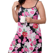 Plus Size Floral Print Nightgown