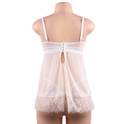 Plus Size White Babydoll Nightdress