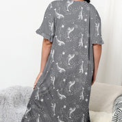 Plus Size Loose Nightgown For Daily Wear Homewear