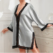 Plus Size Loose Casual V-neck Nightgown