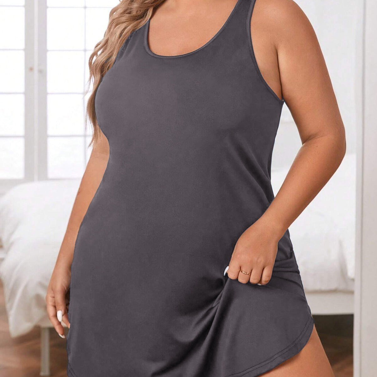 Plus Size Women's Milk Silk Camisole Sleepwear