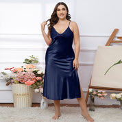 Plus Size Elegant Long Nightdress