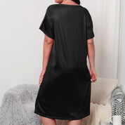 Plus Size Nightgown with Knee Length