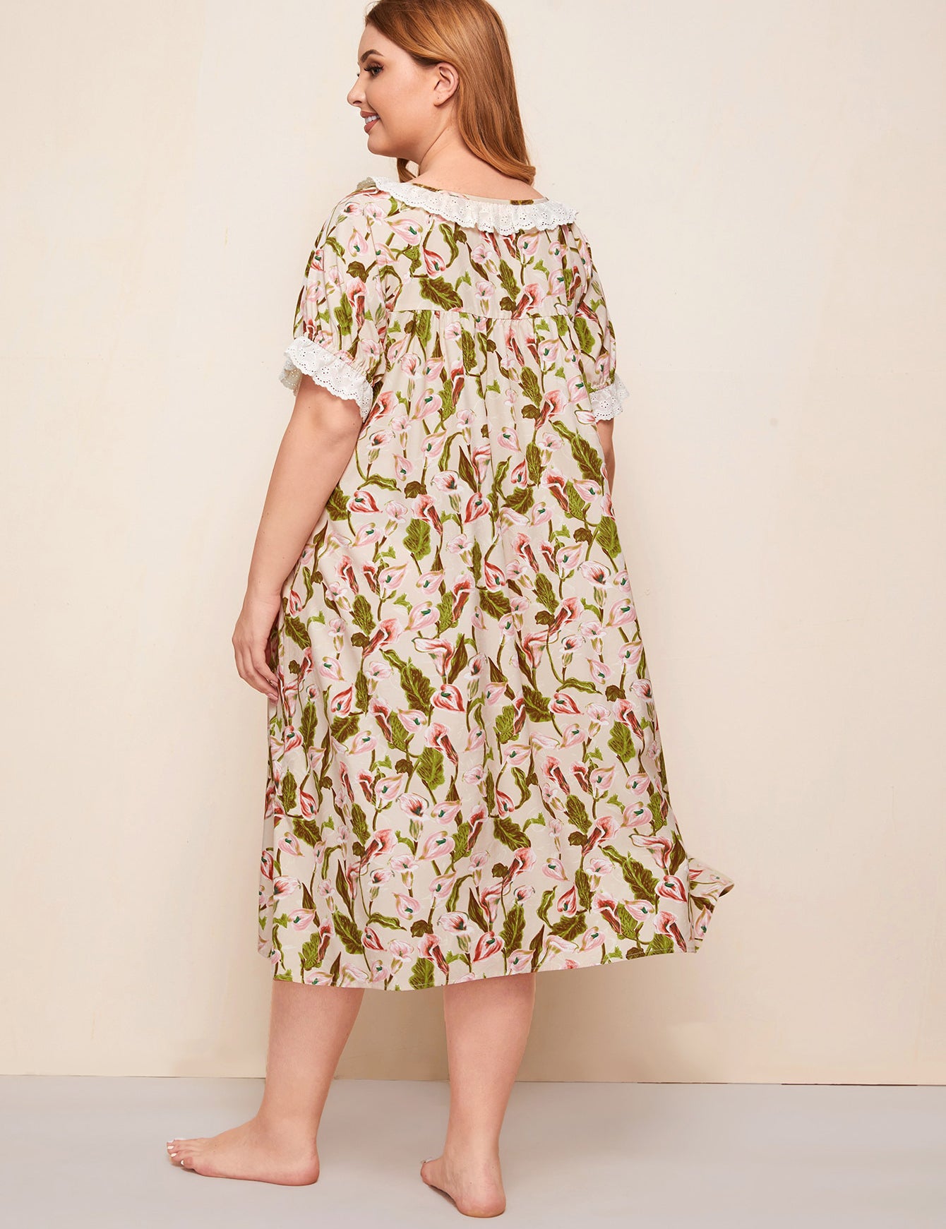 Plus Size Short Sleeve with Print