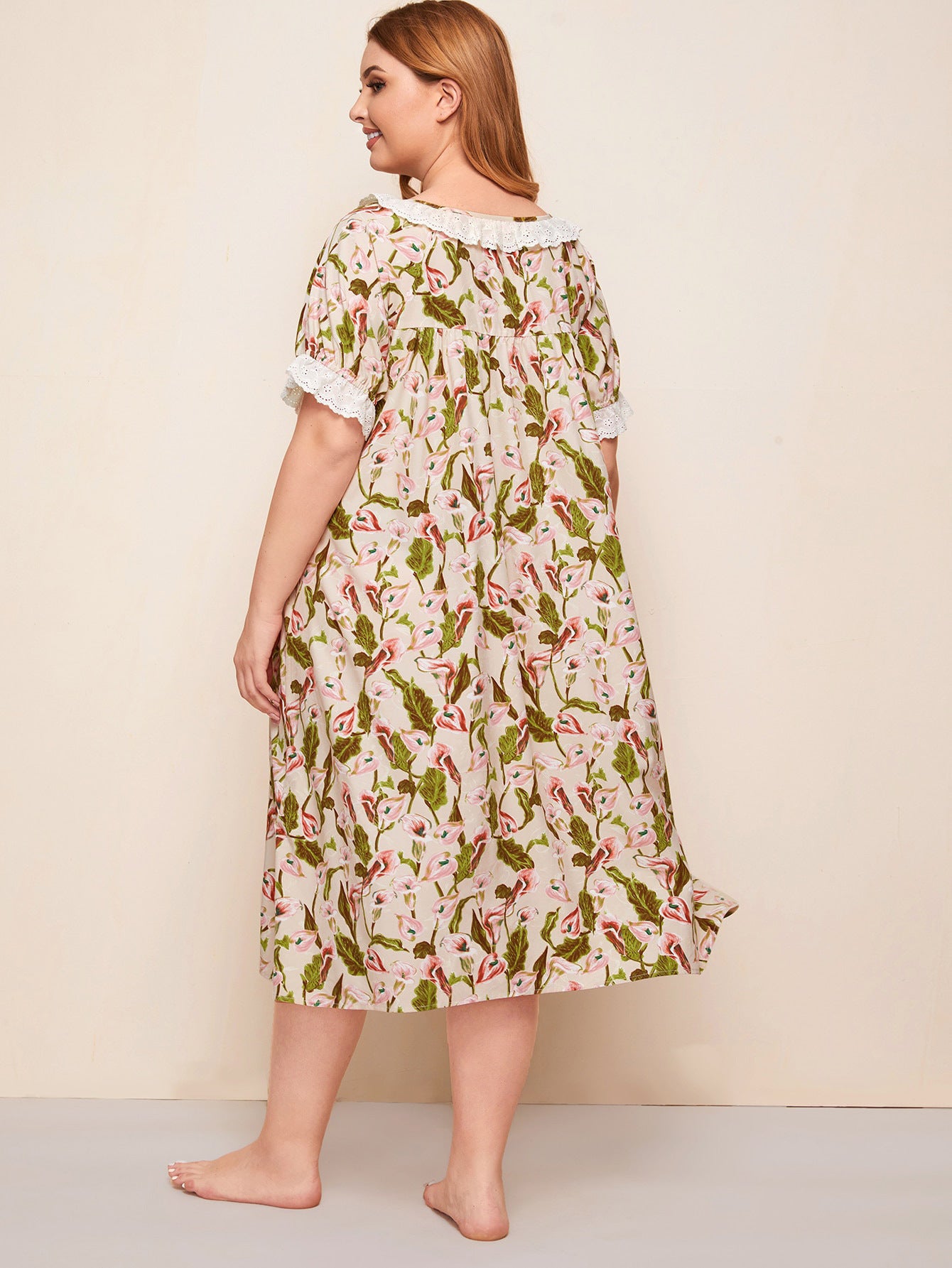 Plus Size Short Sleeve with Print