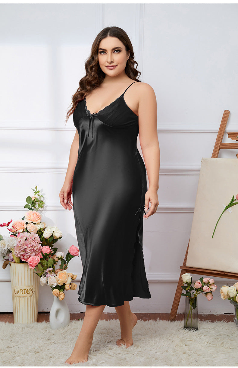 Plus Size Elegant Long Nightdress