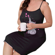 Plus Size Nightgown with Elephant Print